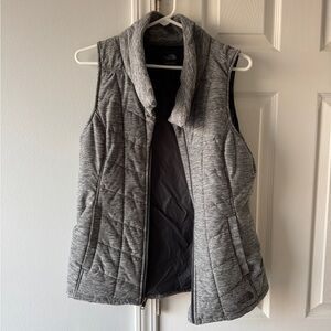 The North Face Heathered Gray Puffer Vest